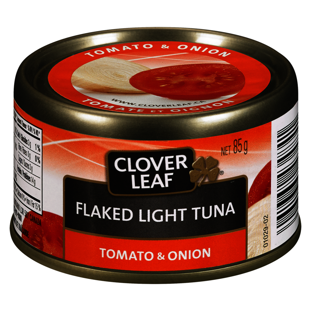 Clover Leaf Flaked Lt Tuna Tomato Onion 85g Brandco Direct Inc