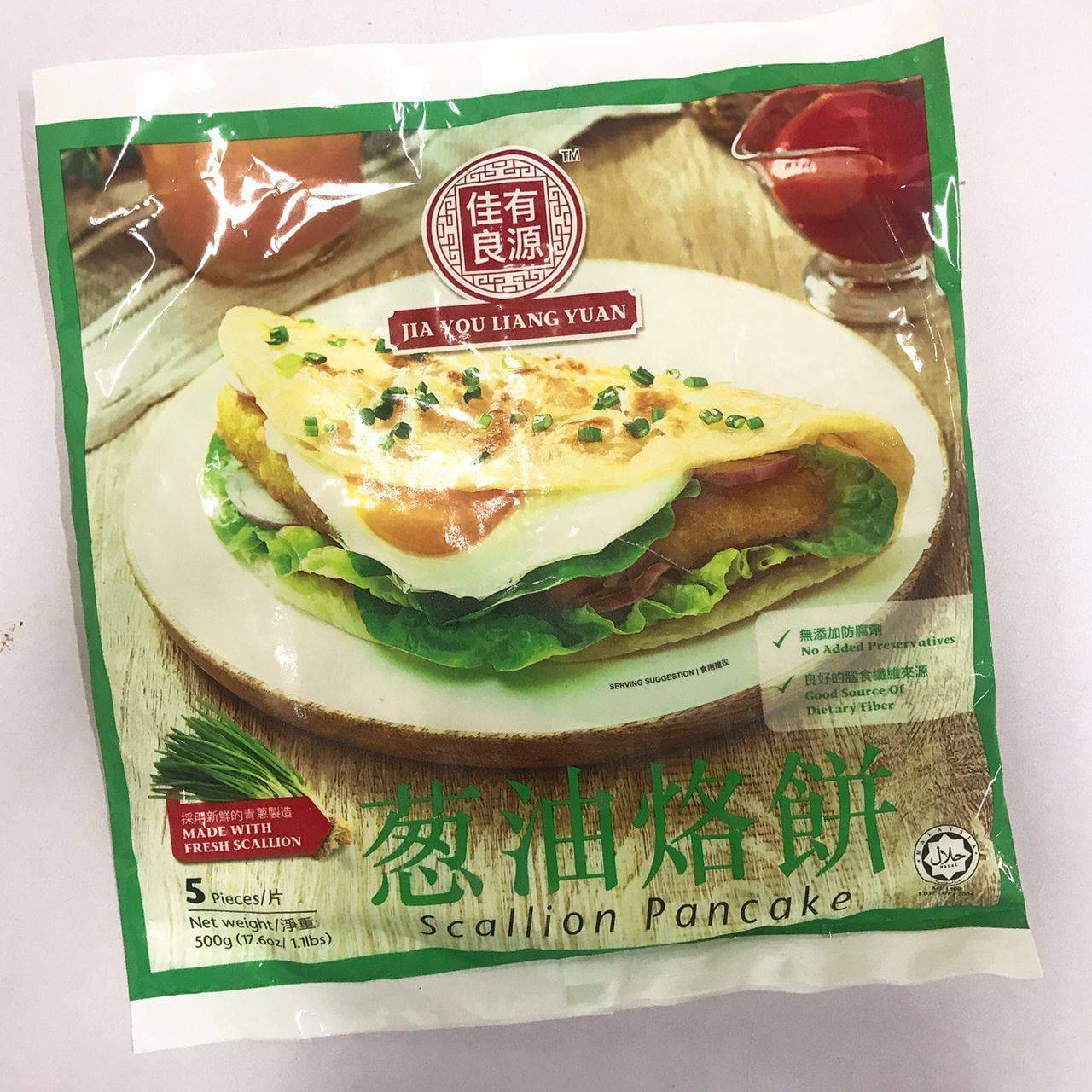 佳有良源 葱油烙饼 5片装 500g