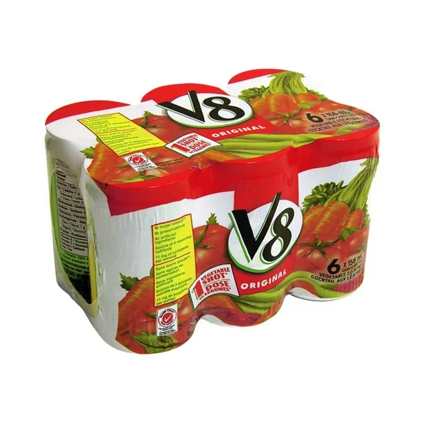 V8 Juice Vegetable Cocktail Low Sodium (6x156ml)