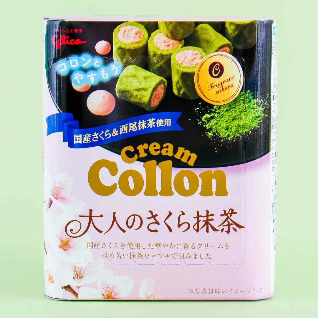 Glico Cream Collon Cookie Sakura Matcha (48g)