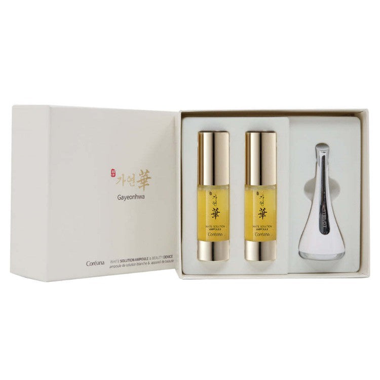 Ampoule de solution blanche Gayeaonhwa Gayeonhwa (2 pièces) et appareil de beauté