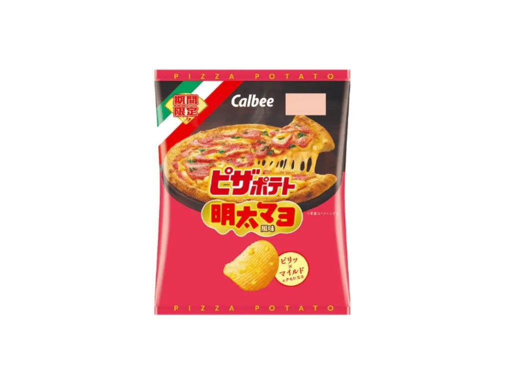 Calbee Pizza Potato Chips Mentai Mayonnaise (57g)