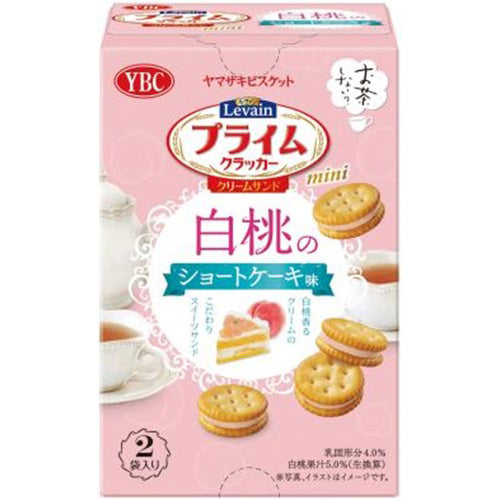 Yamazaki Biscuits Levain Prime Sandmini White Peach Shortcake Flavor  (56g)