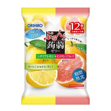 Orihiro Konjac Jelly Sicilian Lemon + Pink Grapefruit (240g)