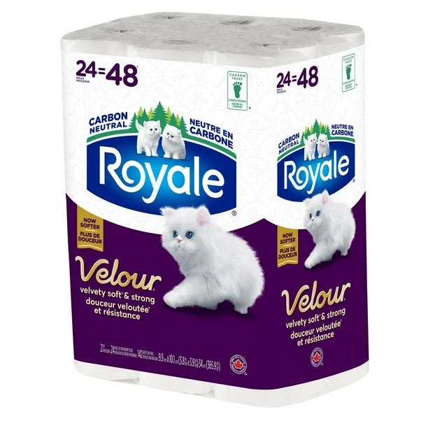 Royale Bathroom Tissue 24DR=48R 2Ply 242S DRP (24Rolls)