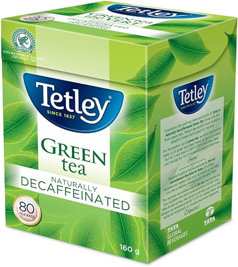 Tetley 天然脱咖啡因绿茶 80 毫升 (160 克)