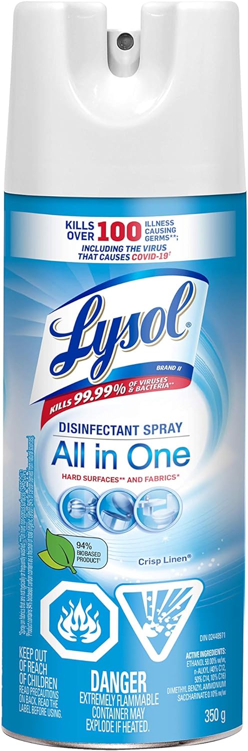 Spray désinfectant Lysol pour linge frais (350 g)