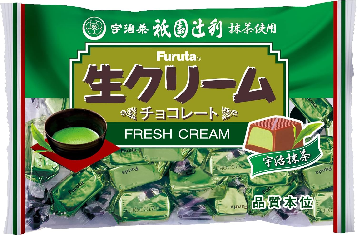 Furuta Fresh Cream Chocolate Uji Matcha (164g)