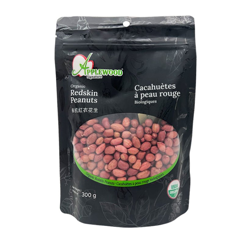 Applewood Organic Red Skin Peanut (300g) - Brandco Direct Inc