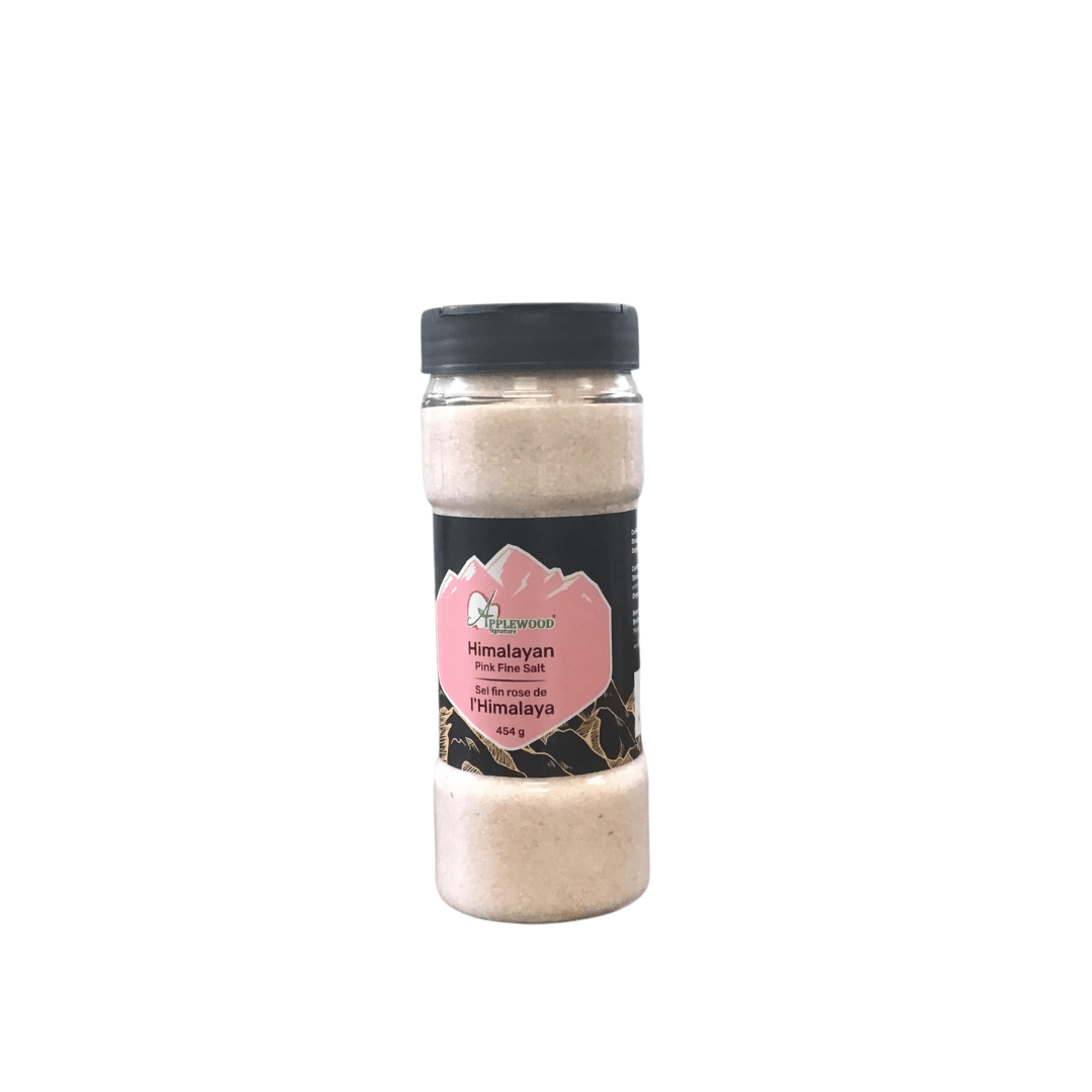 Applewood Sign Himalyn Pink Fine Salt(454g) - Brandco Direct Inc