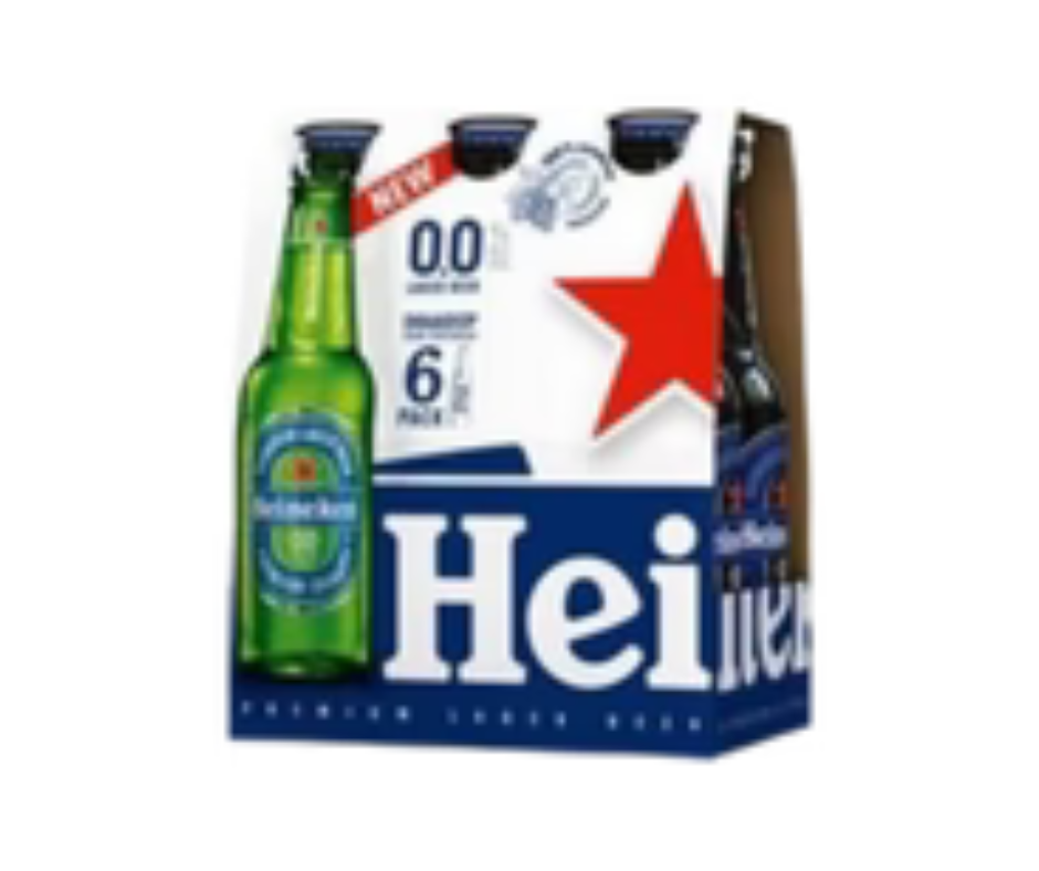 Bouteille de bière Heineken 0,0% sans alcool (6x330 ml)