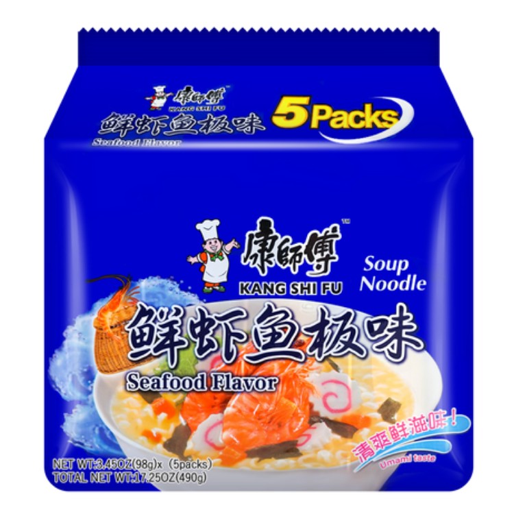 Kang Shi Fu shrimp and fish noodles (5 bags) 98g*5