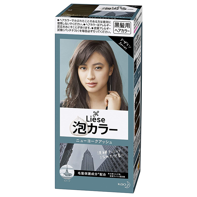 Kao Liese bubble Hair dye New York ash Grey