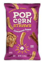 Candy Pop Cinnamon Toast Popcorn Straws (142g)