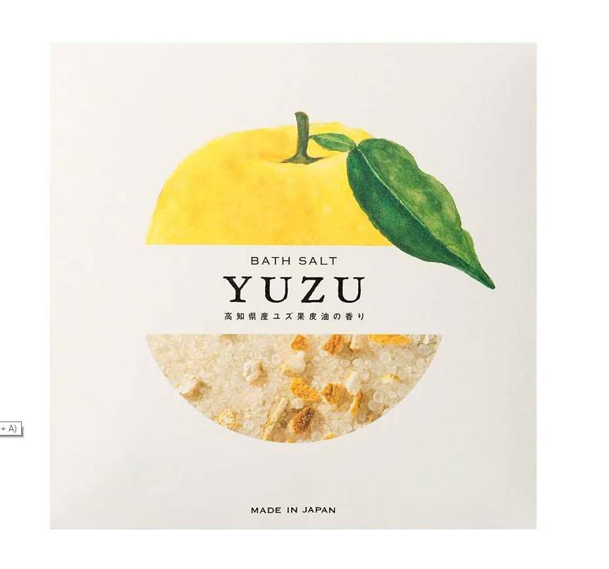 Yuzu Bath salts with peel 40g