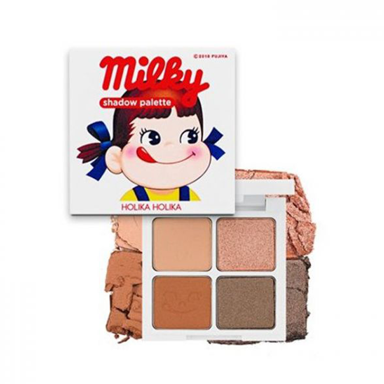 Précommandez la palette de fards à paupières quatre couleurs Fujia Milk Girl de HOLIKA HOLIKA X PEKO - 0