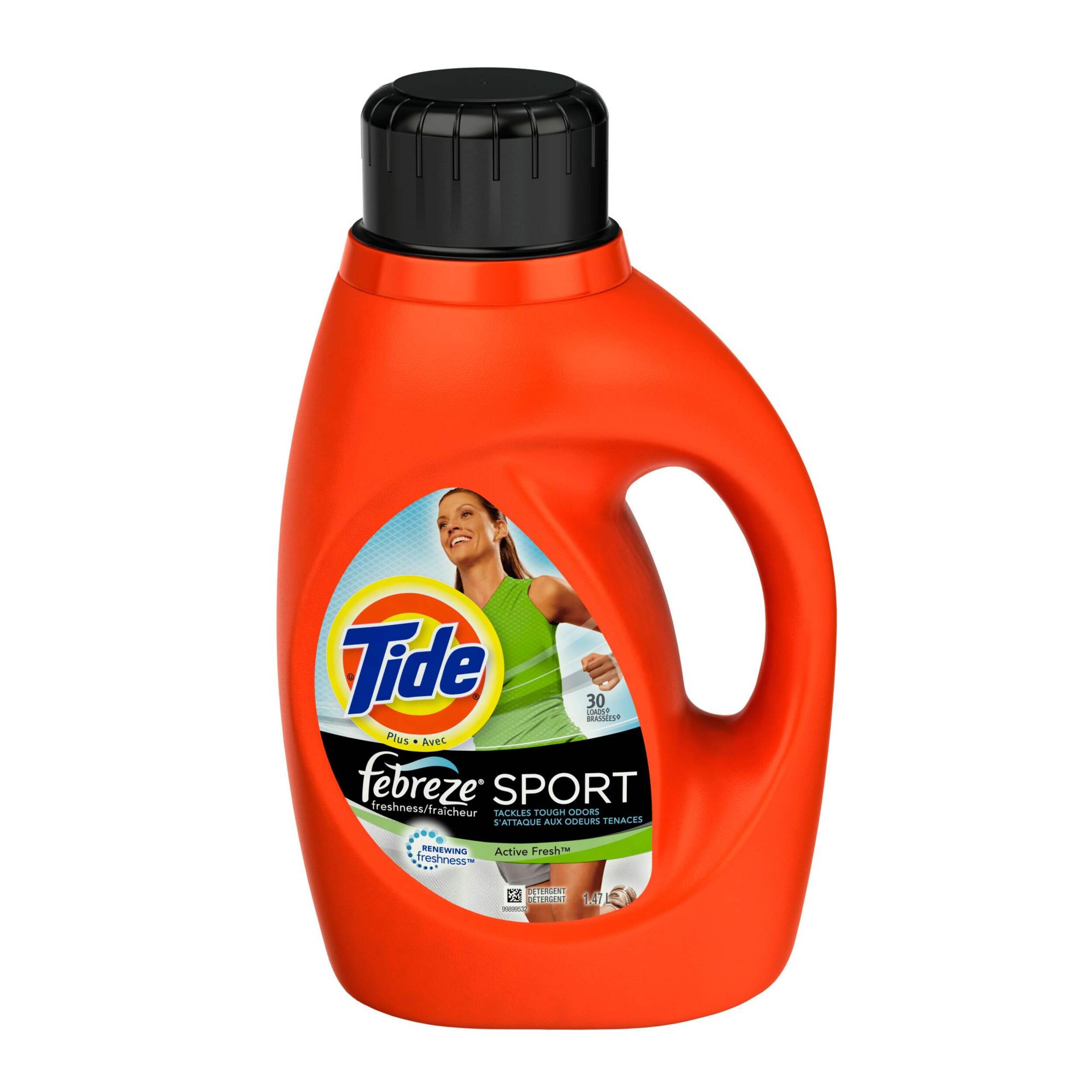 Tide Liquid Laundry Detergent 2X w Febreze Sport Act Fre 36 Ld (2.04L)