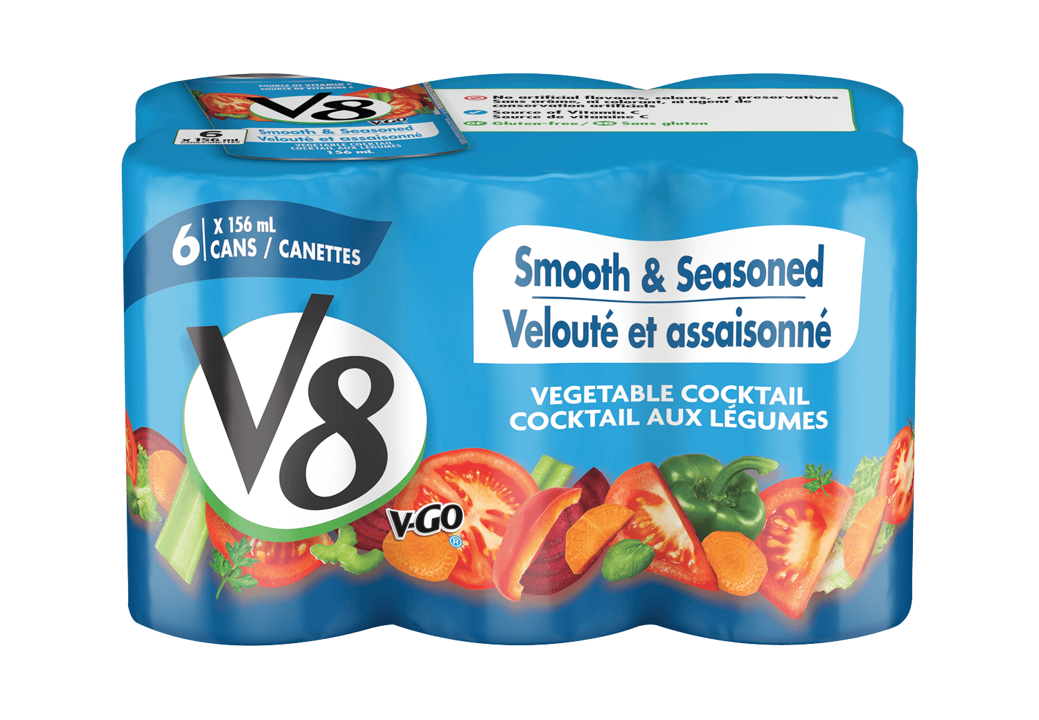 V8 Juice V-Go Smooth Vegetable Cocktail (6x156ml)
