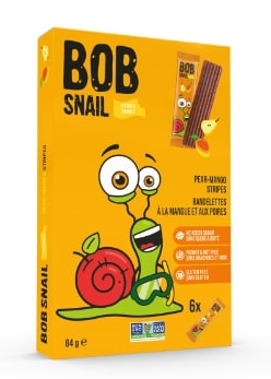 Bob Snail Pear Mango Fruit Stripes 6 Packs (84g)