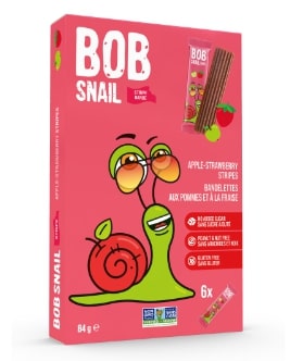 Bob Snail Apple Strawberry Fruit Stripes 6 Packs (84g)