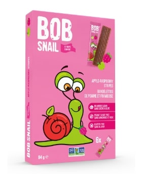 Bob Snail Apple Raspberry Fruit Stripes 6 Packs (84g)