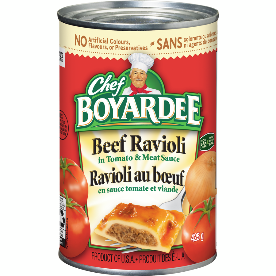 Chef Boyardee Beef Ravioli in Tomato & Meat Sauce (425g)