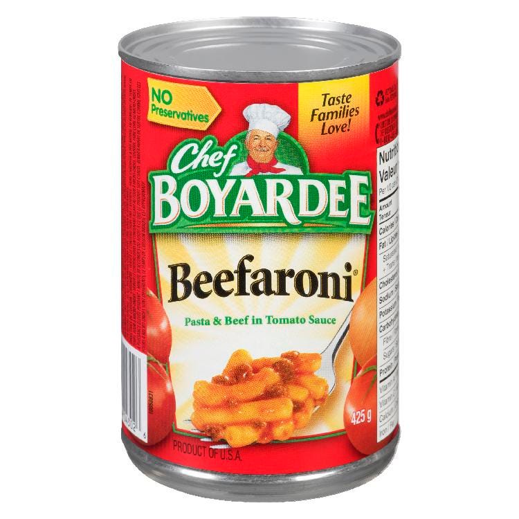 Chef Boyardee Beefavioli Canned Pasta (425g)