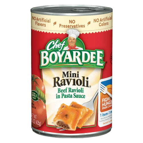 Chef Boyardee Mini Ravioli Canned Pasta (425g)