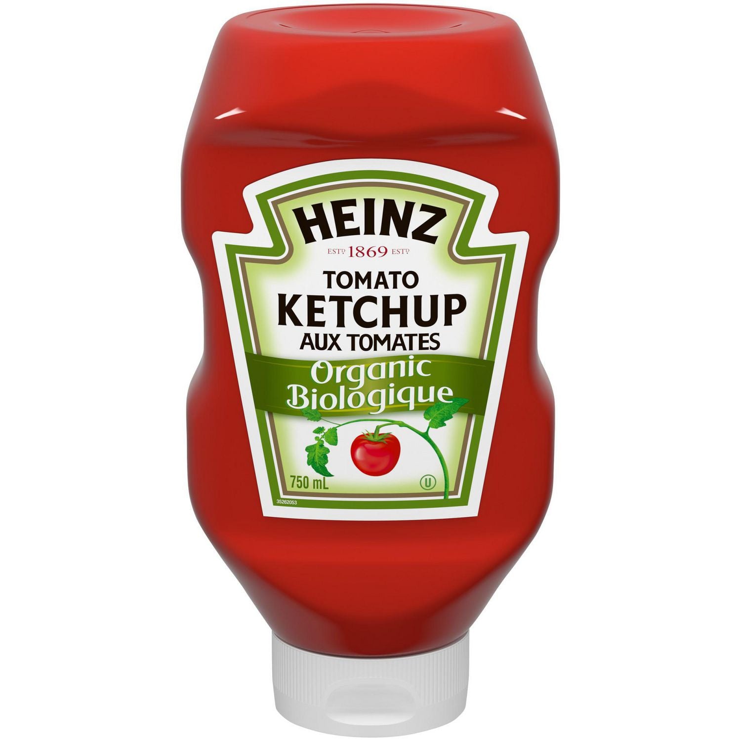 Heinz ketchup Organic Upside down Large (750ml)
