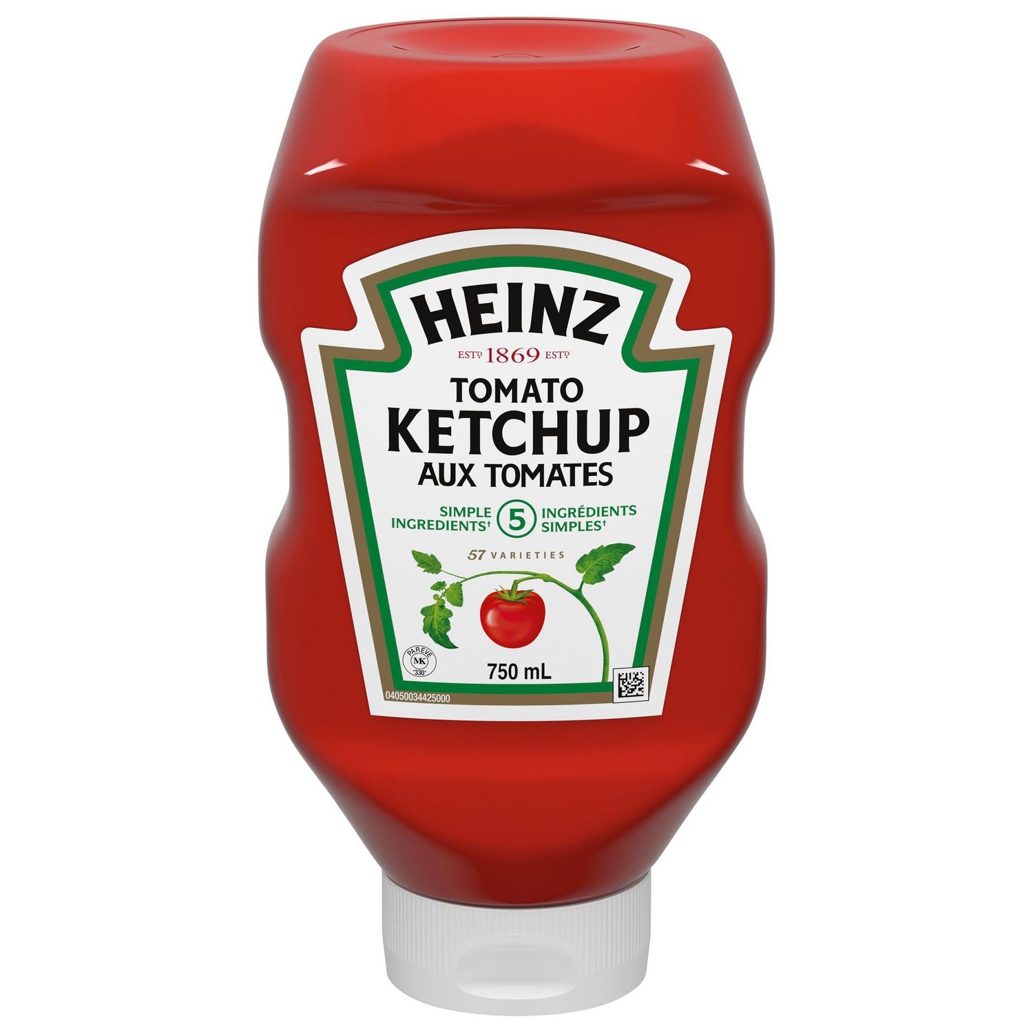 Heinz ketchup Upside down Large (750ml)