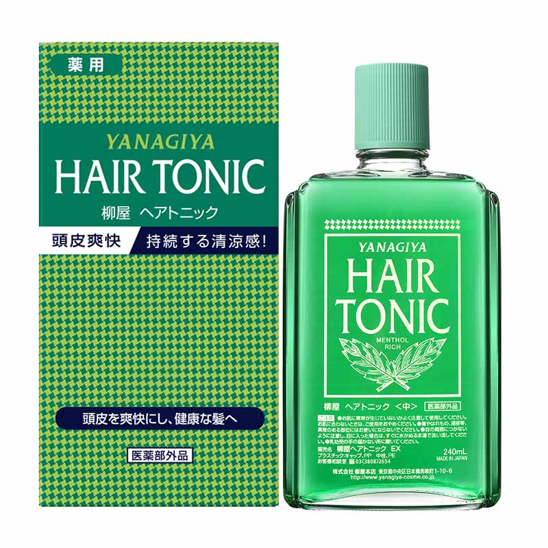 Yanagiya Hair Tonic Menthol Rich (240ml)