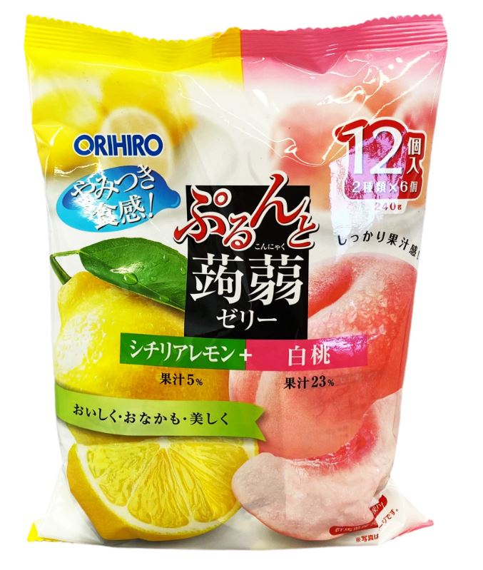 Gelée Orihiro au citron et à la pêche blanche (240 g)