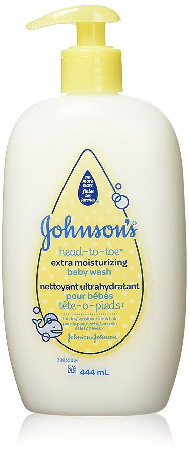 Johnsons Head to Toe Extra Moisture Baby Wash (444ml)