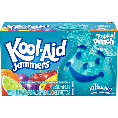 Kool-Aid Jammers Punch Tropical (10x180ml)