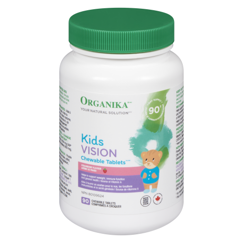 Organika Kids Vision Chew Tablets Strawberry(90 caps)