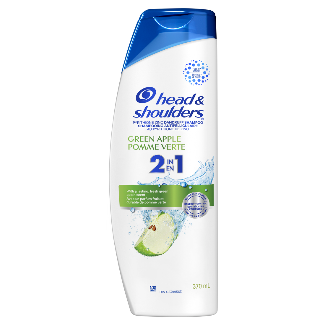 Head & Shoulders Green Apple 2in1 Shampoo(370ml)