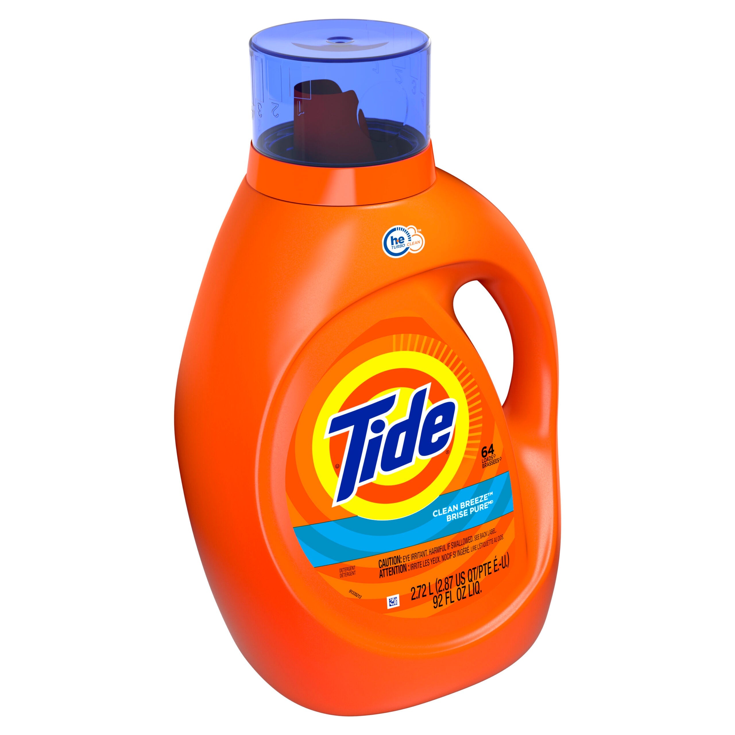 Tide Liquid Laundry Detergent Detergent Clean Breeze 64 Loads(2.72L)