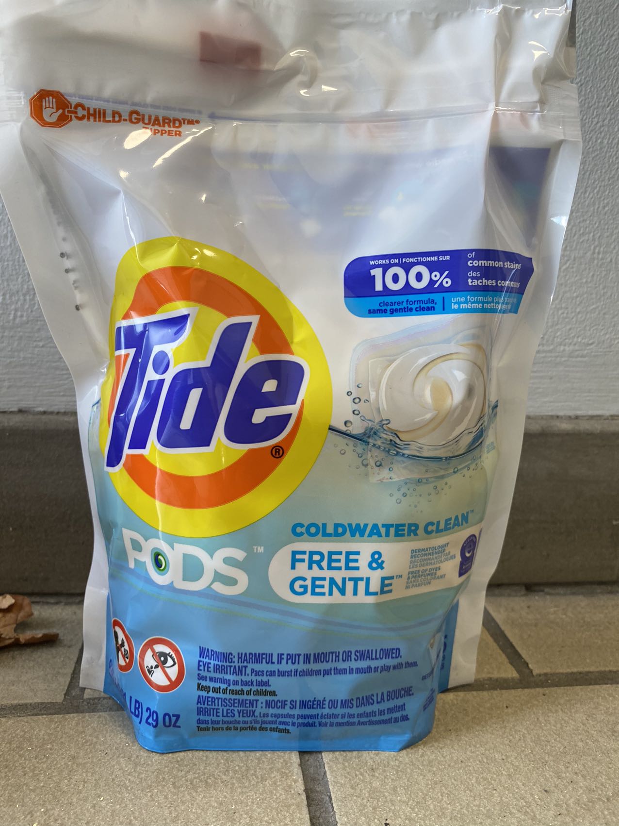 Tide Pods Free & Gentle Cold Water Clean 35ct (836g)