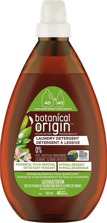 Botanical Origin Laundry Detergent Oranage Blossom & Citrus (900ml)