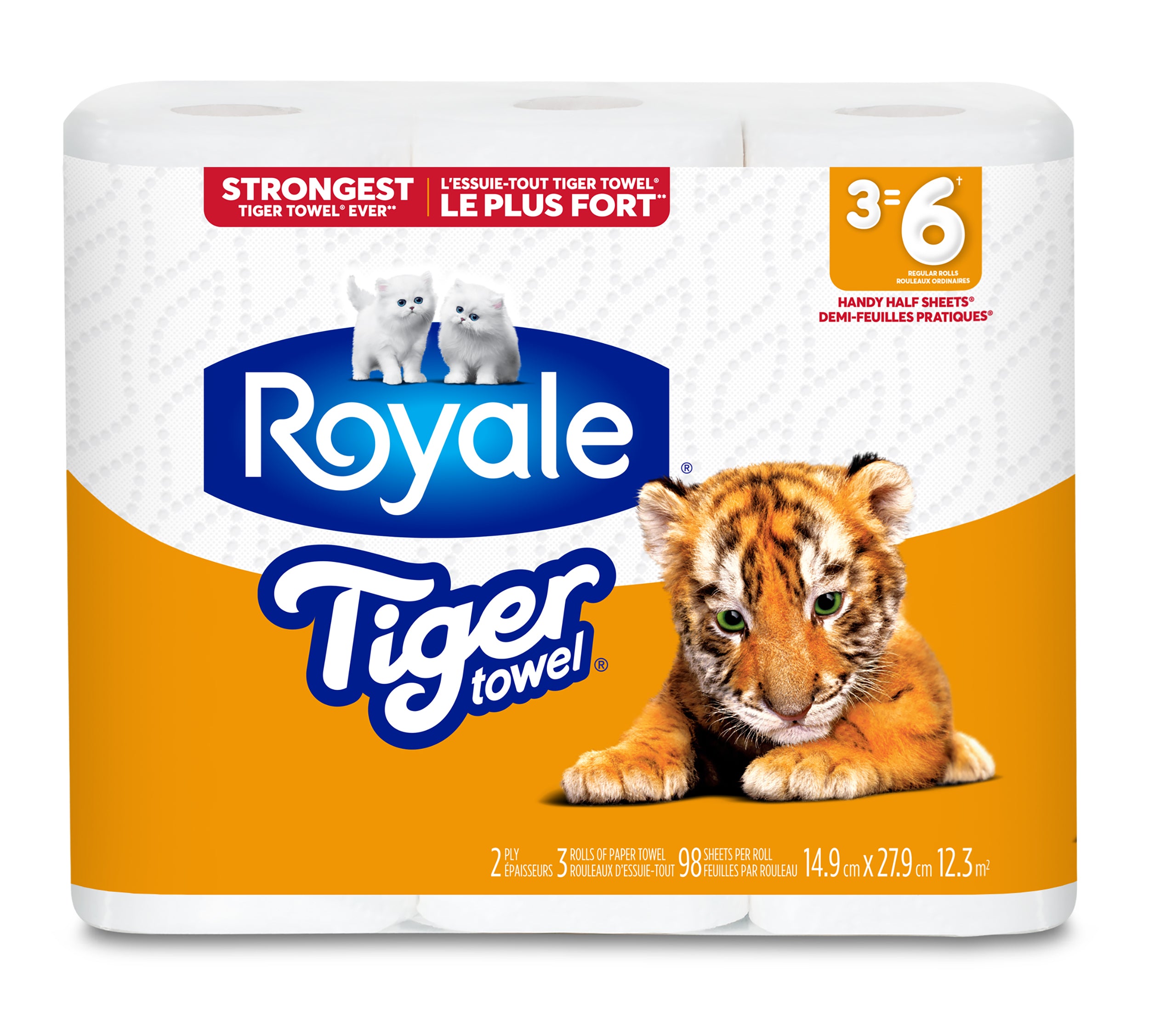 Royale Tiger Paper Towel 3LR=6R HHT 2Ply (98S)