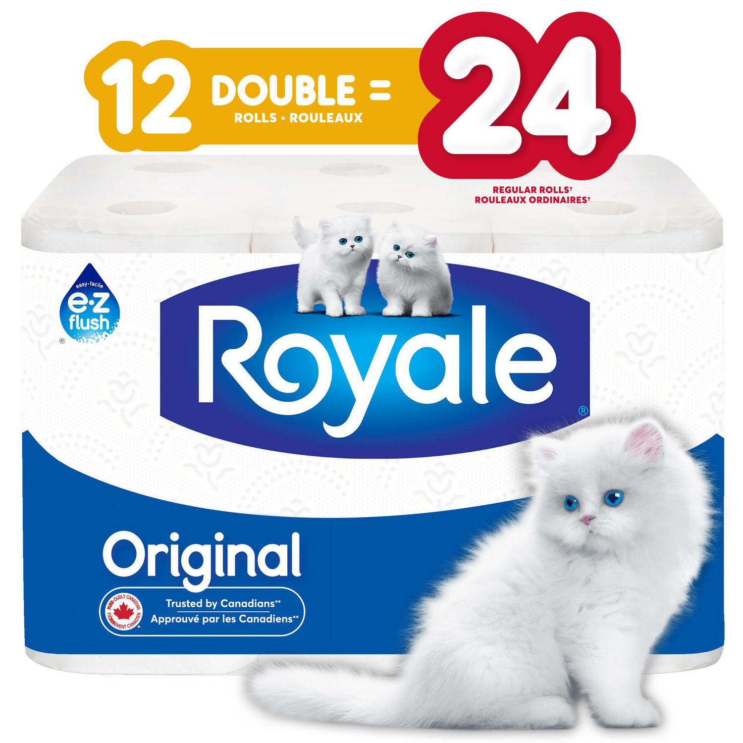 Royale Bathroom Tissue 12DR=24R 2Ply 253 S (12Rolls)