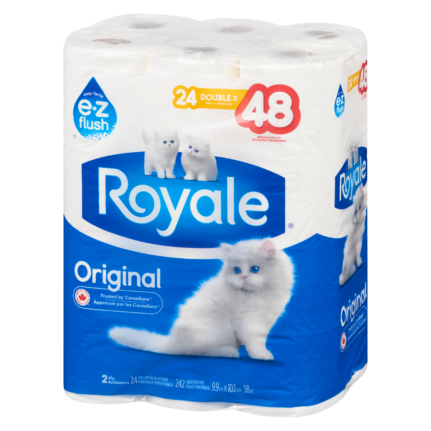 Royale Toilet Paper 24DR=48R 2Ply 242S (24Rolls)