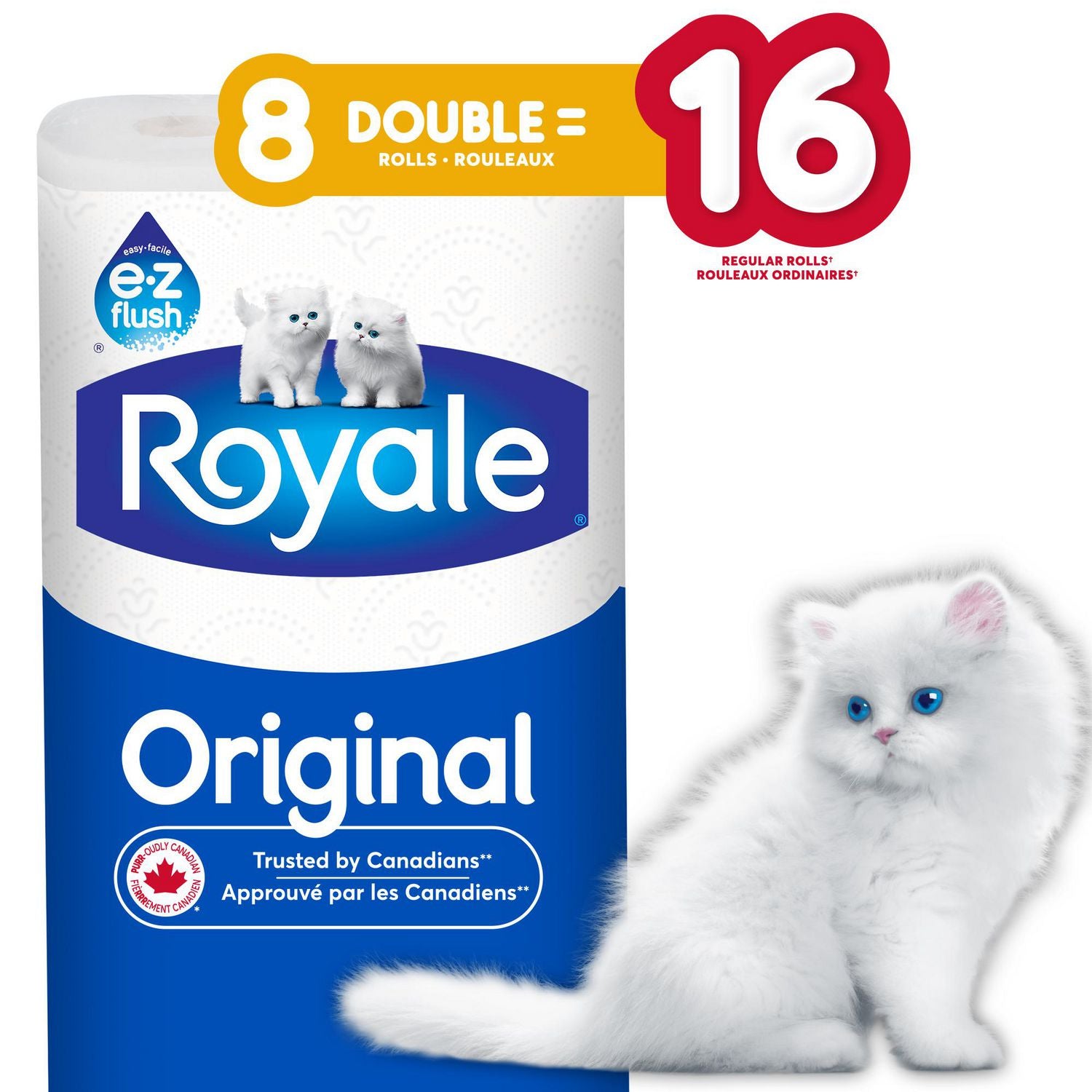 Royale Toilet Paper 8DR=16R 2Ply 242S (8Rolls)