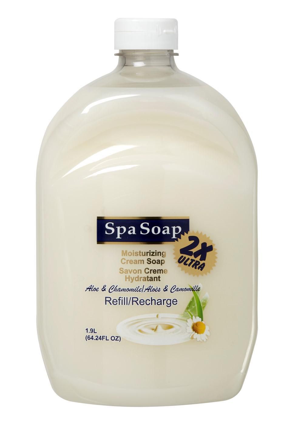 SpaSoap Ultra 2x Cream Soap Refill Aloe (1.9L)