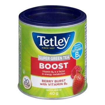 Tetley Boost 浆果爆裂茶 20 瓶 (40 克)