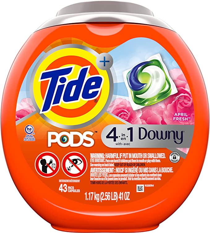 Tide Pods Detergent Downy April Frsh 4in1 43ct(1.17kg)