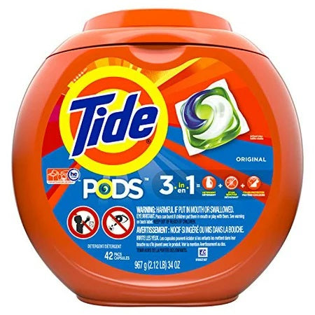 Tide Pods Detergent Original 3in1 42ct (1.04Kg)