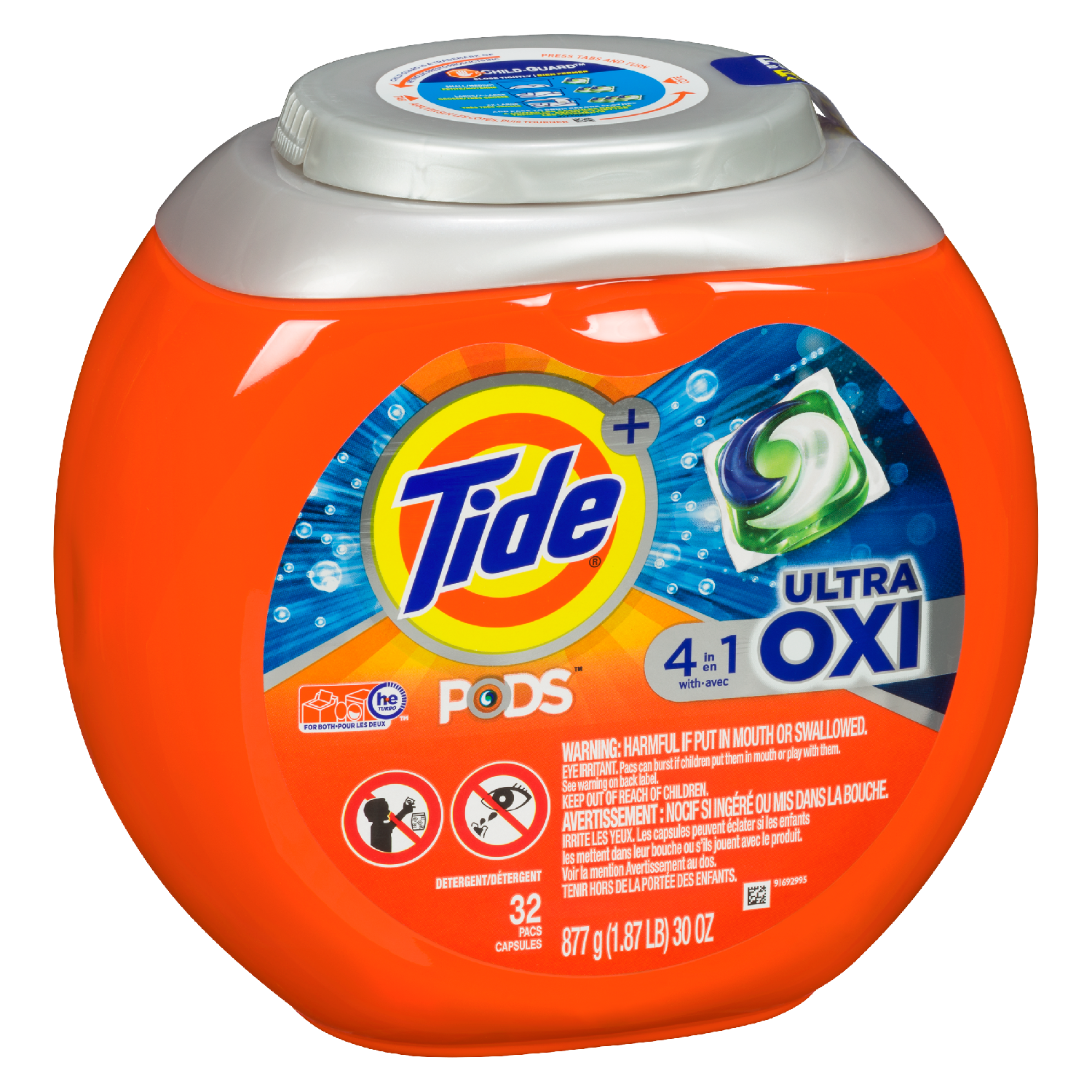 Tide Pods Ultra Oxi Deterge 4in1 32ct (952g)