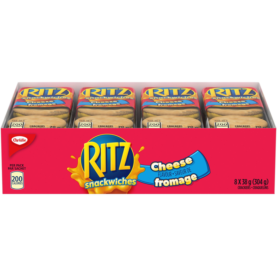 Christie RITZ Snack Pakes Real Cheese (8x38g)