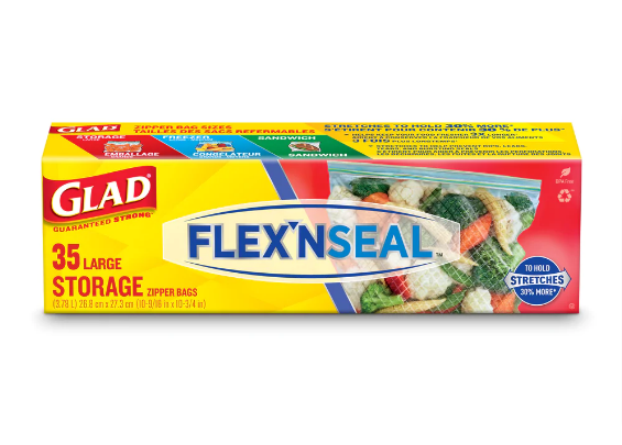 Glad Flex'nSeal Storage Bag Large (35's)
